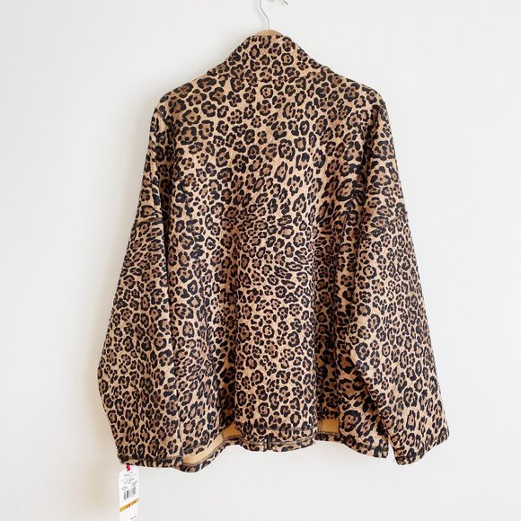 Ruby Rd. Women's Animal Print Leopard Zip-front Jacket, Front Pockets, 3X - Picture 2 of 9